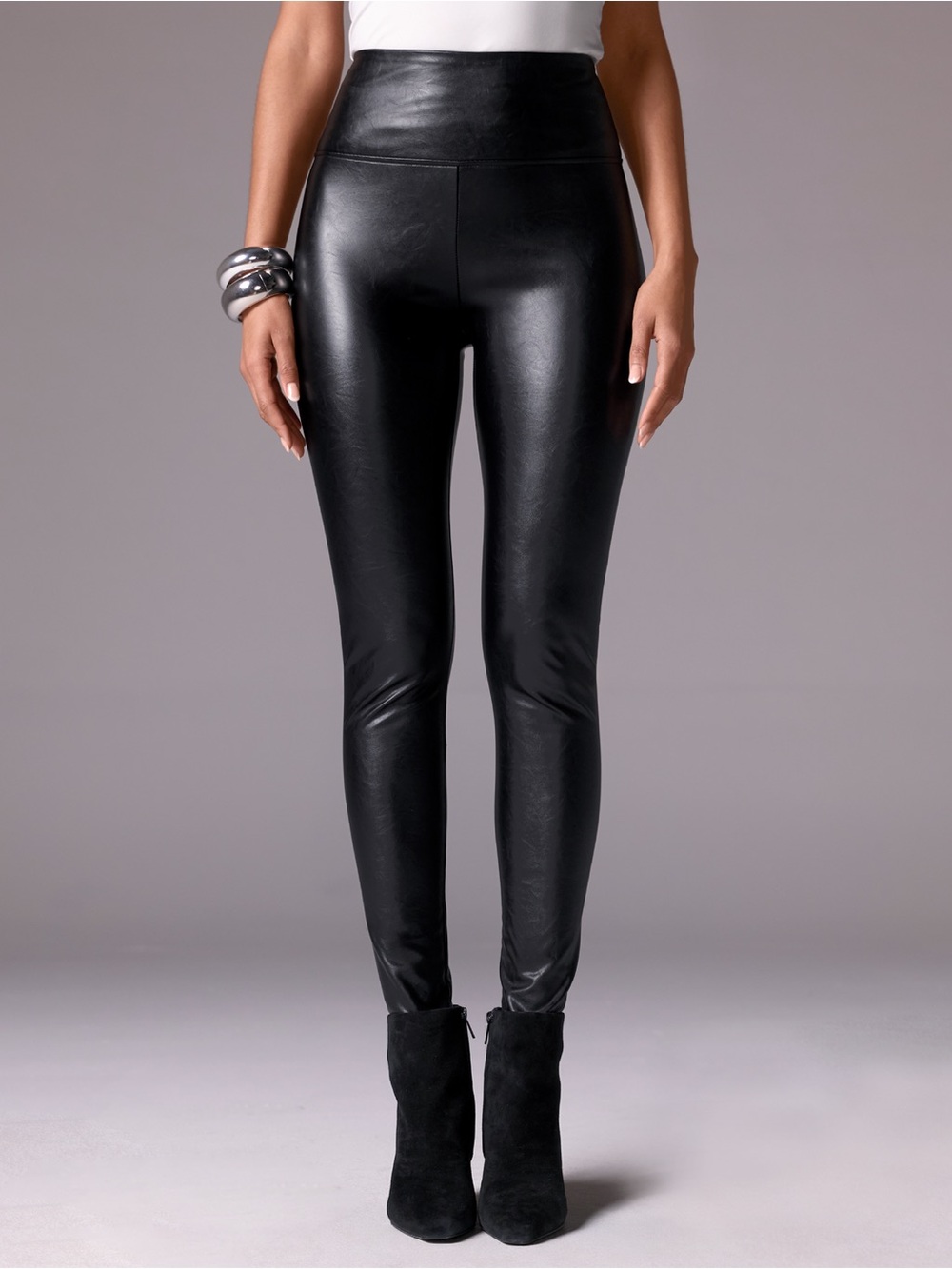 Boston Proper Aspen Faux Leather Pull On Legging